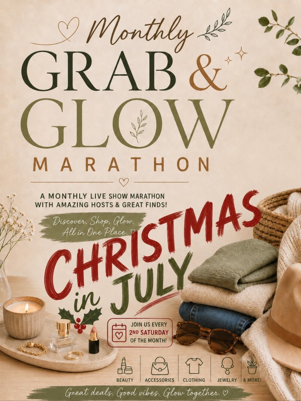 💕Grab & Glow Marathon ~ Christmas In July💕